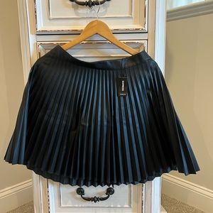 Express leather mini skirt, color: Black , size: 8